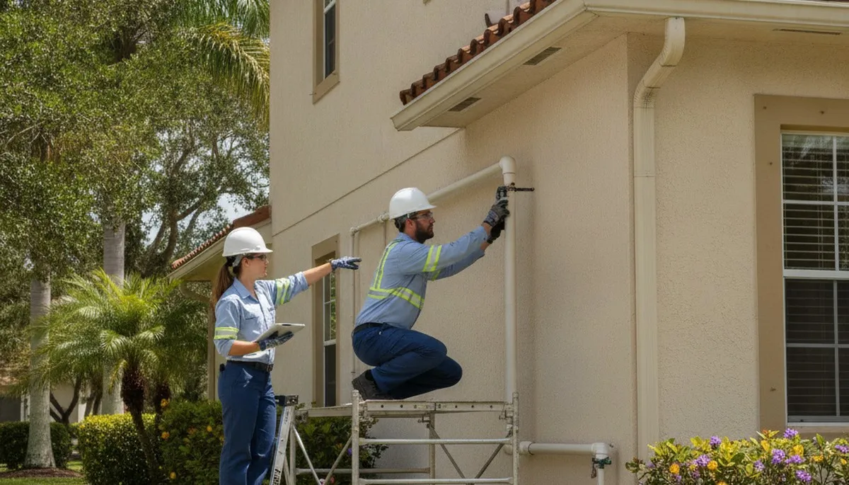 Orlando, FL plumber repairing a residential sink leak for plumbing repair services