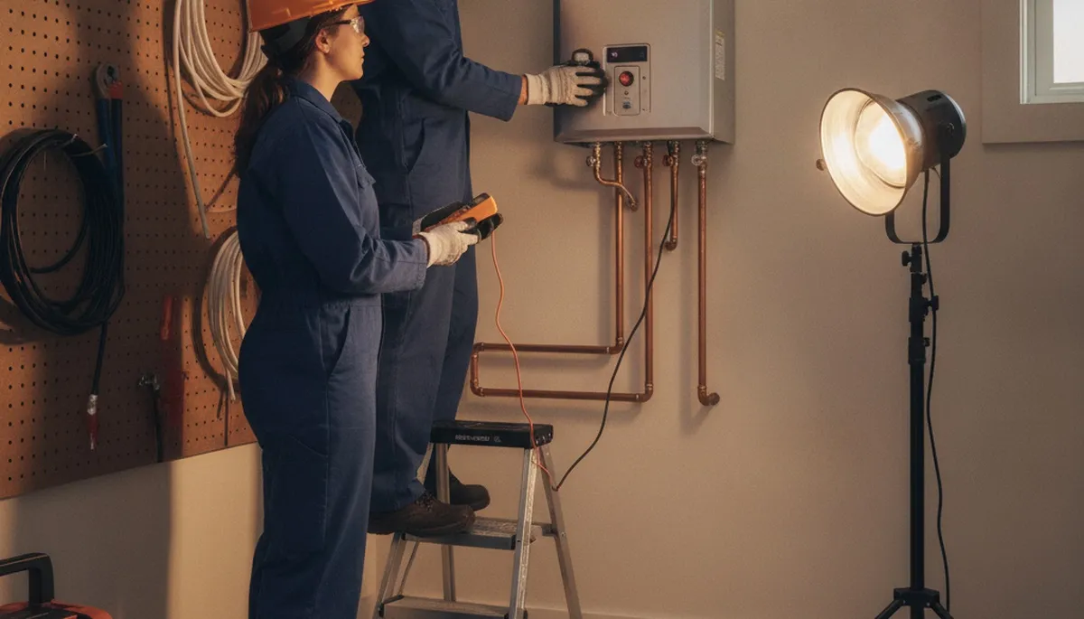 Tankless water heater installation service in Orlando, FL for residential plumbing repairs